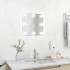 Espejo de pared con luces LED cuadrado de