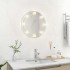 Espejo de pared con luces LED redondo de
