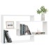 Estantes de pared de madera contrachapada blanco 104x20x58,5