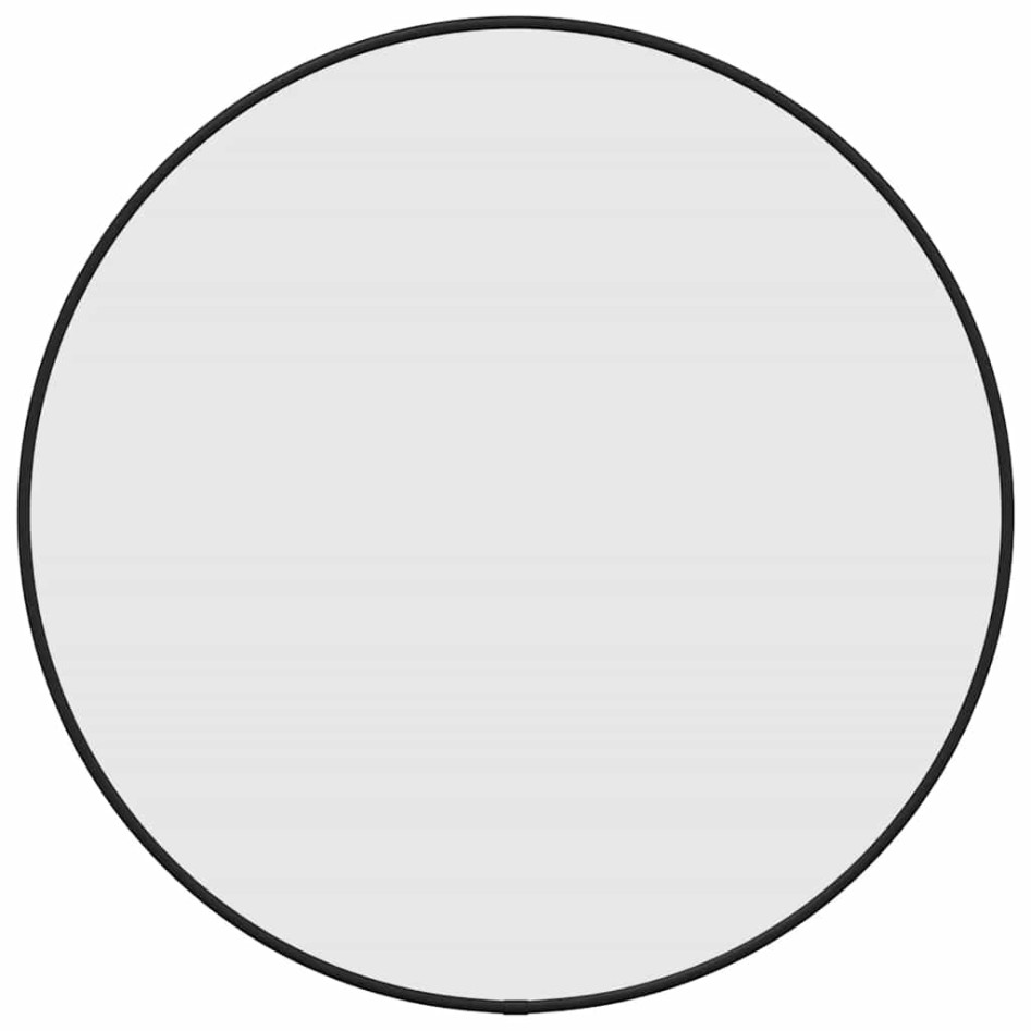 Espejo de pared redondo negro Ø 50