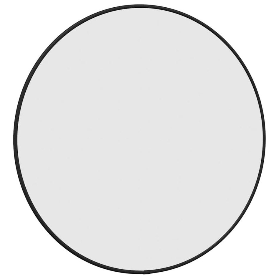 Espejo de pared redondo negro Ø 50