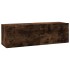 Mueble de TV madera contrachapada roble ahumado 100x30x30
