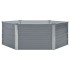 Jardinera elevada 129x129x46 cm acero galvanizado