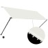 Toldo retráctil con LED color crema 250x150