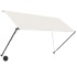 Toldo retráctil con LED color crema 250x150