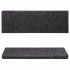 Alfombrilla escalera 15 uds tela punzonada gris 65x21x4