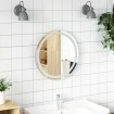 Espejo de baño LED redondo 50 cm
