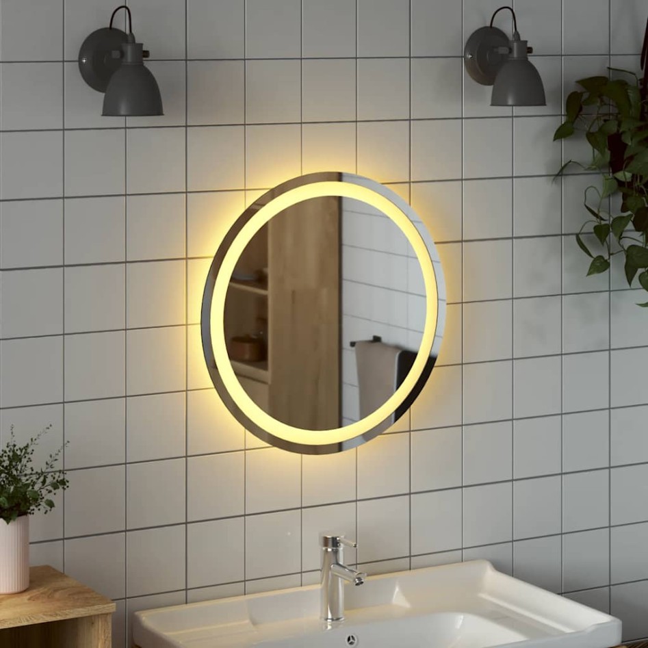 Espejo de baño LED redondo 50