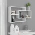 Estantes pared madera contrachapada blanco brillo