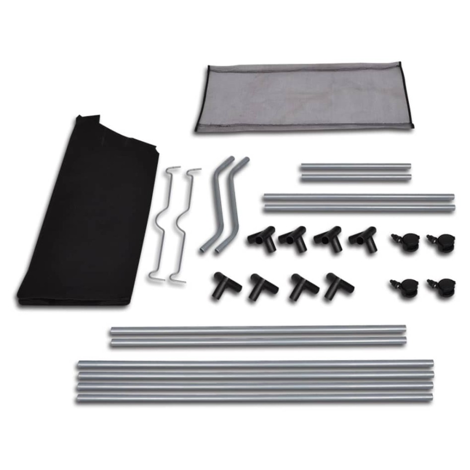 Clasificador de lavandería con 4 bolsas de color gris