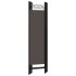 Biombo divisor de 5 paneles gris antracita 200x180