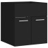 Armario para lavabo madera contrachapada negro 41x38,5x46