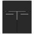 Armario para lavabo madera contrachapada negro 41x38,5x46