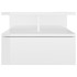 Mesita de noche flotante madera blanco brillo 40x31x27