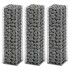 Cestas de muro de gaviones alambre galvanizado 25x25x100 3