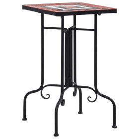 Mesa auxiliar de mosaico cerámica terracota y