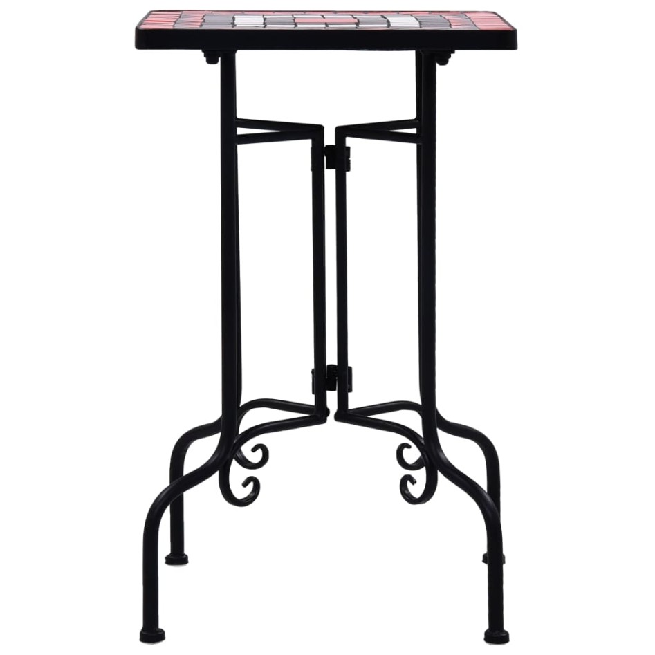 Mesa auxiliar de mosaico cerámica terracota y