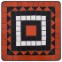 Mesa auxiliar de mosaico cerámica terracota y