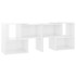 Mueble de TV madera contrachapada blanco brillante 104x30x52
