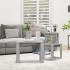 Mesas apilables 3 piezas madera contrachapada gris