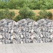 Cesta gaviones forma arco hierro galvanizado 100x50x100/120 cm