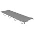 Cama de camping tela Oxford y acero gris 180x60x19