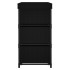 Armario almacenamiento con 6 cajones acero negro 55x29x55