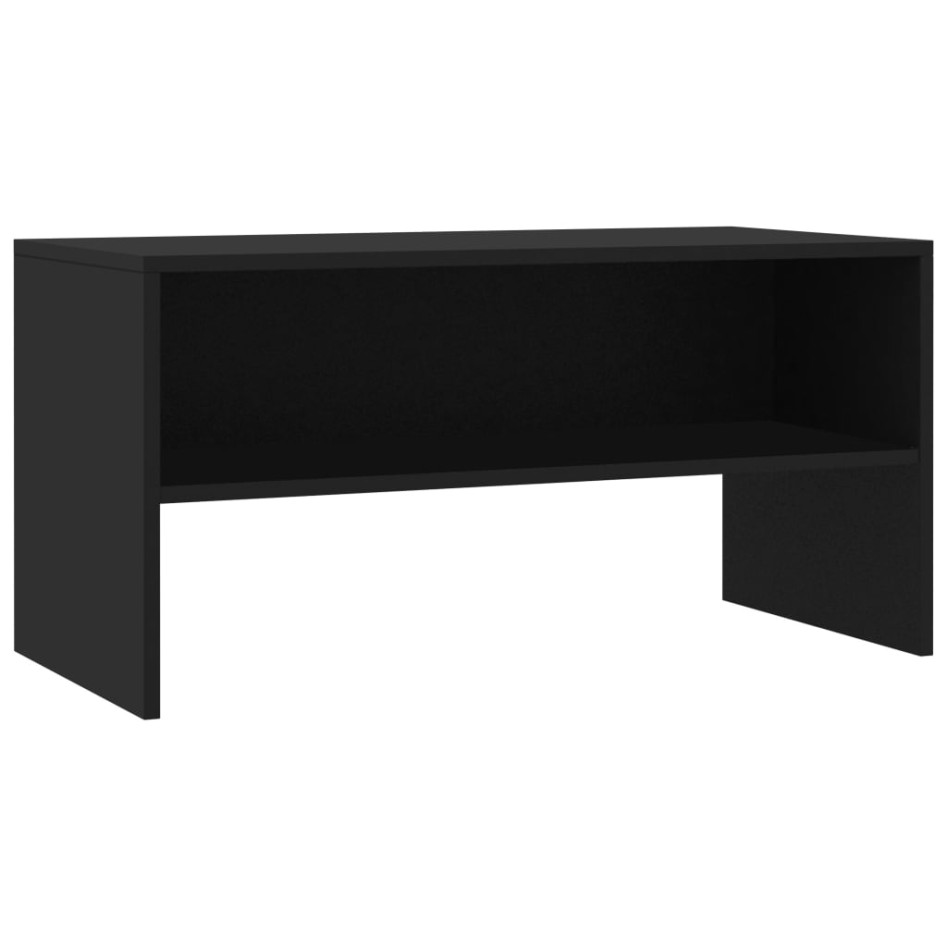 Mueble para TV madera contrachapada negro 80x40x40