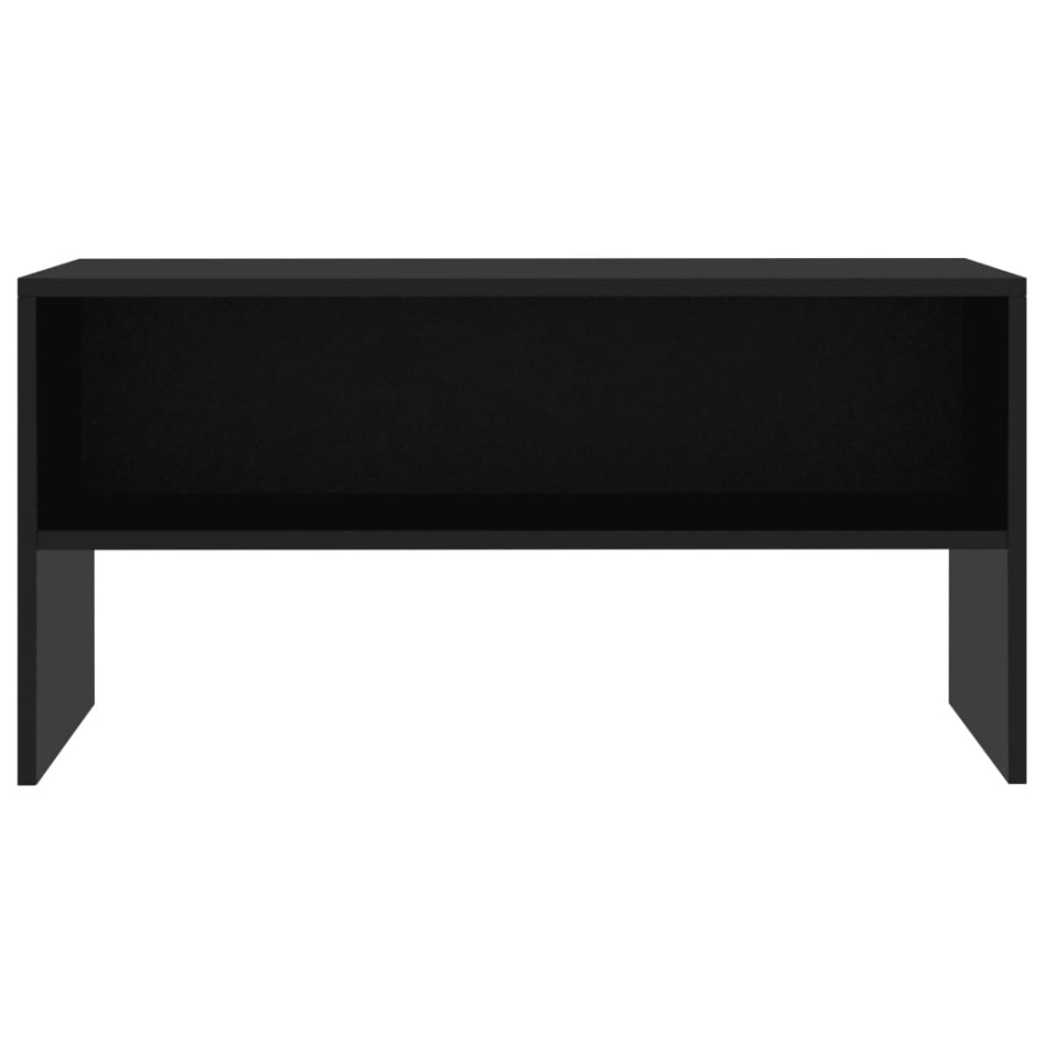 Mueble para TV madera contrachapada negro 80x40x40