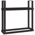 Leñero de madera maciza de pino negro 110x35x108,5