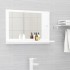 Espejo de baño madera contrachapada blanco 60x10,5x37