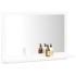 Espejo de baño madera contrachapada blanco 60x10,5x37