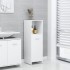 Armario de baño madera contrachapada blanco 30x30x95