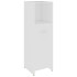 Armario de baño madera contrachapada blanco 30x30x95
