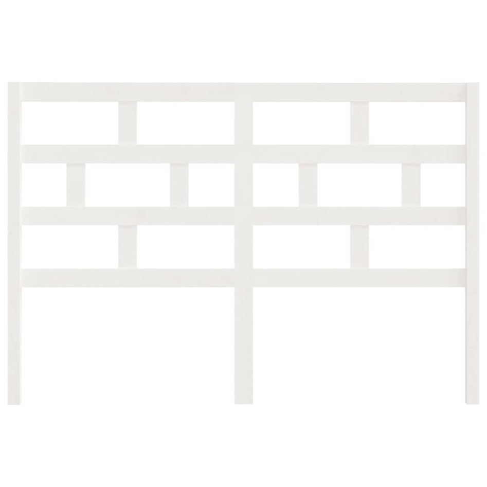 Cabecero de cama madera maciza de pino blanco 166x4x100