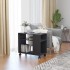 Mesa auxiliar de madera de ingeniería gris 70x35x55