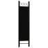 Biombo divisor de 3 paneles negro 120x180