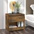 Mesitas de noche 2 uds madera contrachapada roble 40x30x39
