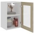 Armario colgante cristal madera ingeniería roble 40x31x60