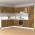 Mueble colgante madera ingeniería roble ahumado 60x31x40