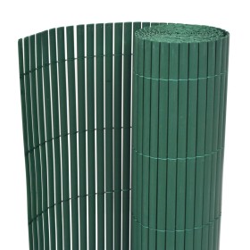 Valla de jardín de doble cara PVC verde 90x300
