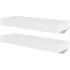Estantes flotantes de pared 2 uds MDF blanco para