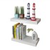 Estantes flotantes de pared 2 uds MDF blanco para