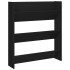 Zapatero de pared madera contrachapada negro 80x18x90