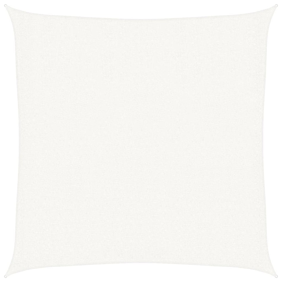 Toldo de vela cuadrado HDPE blanco 3,6x3,6