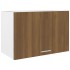 Armario colgante madera ingeniería marrón roble 60x31x40