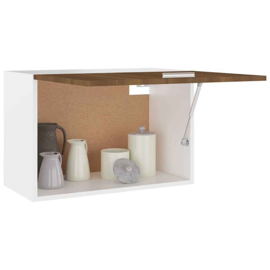 Armario colgante madera ingeniería marrón roble 60x31x40