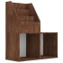 Revistero niños madera contrachapada marrón roble 71x30x78,5