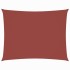 Toldo de vela rectangular tela Oxford terracota 2x4