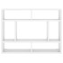 Estantería de pared madera contrachapada blanco 75x16x55